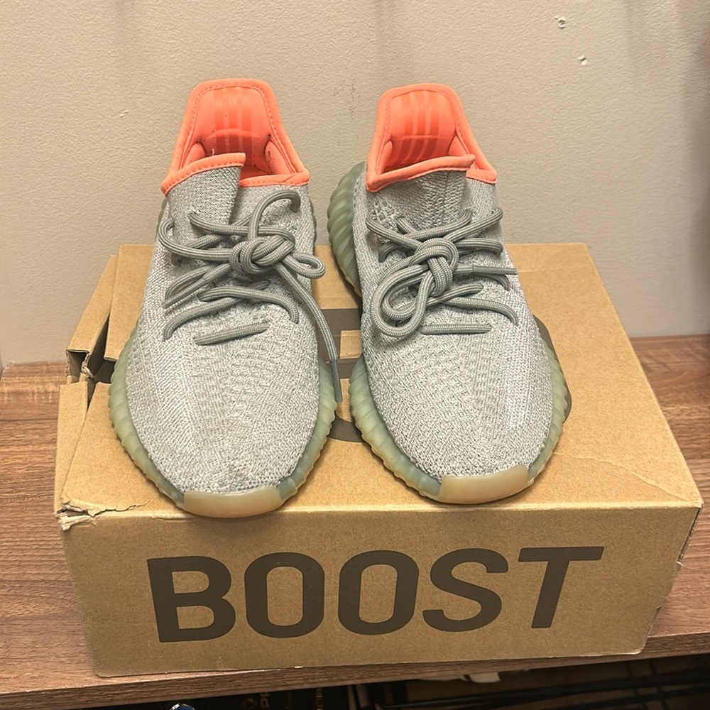 Green/orange Yeezy Boost